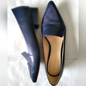 Cole Haan leather and suede flats size 8